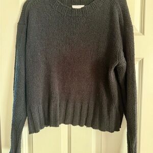 J. Crew Black Crew Neck Sweater